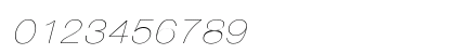 HelveticaExtObl-Thin Regular Numeric Preview
