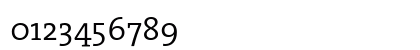 TheSerif Light Numeric Preview