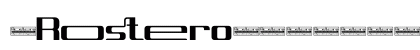 Rostero Regular Numeric Preview