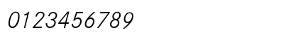 Corporate S BQ Light Italic Numeric Preview