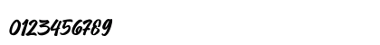 Kedmote Script Regular Numeric Preview