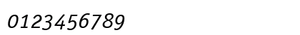 Officina Serif ITC Book Italic Numeric Preview