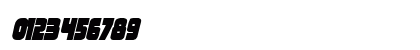 Frost Giant Condensed Italic Condensed Italic Numeric Preview