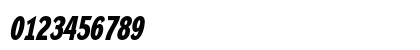 DynaGrotesk DC Bold Italic Numeric Preview