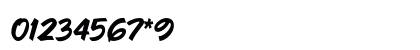 The Radicools Italic Numeric Preview