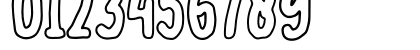 halloween outline Regular Numeric Preview