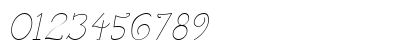 MummBasic ExtraLightItalic Numeric Preview