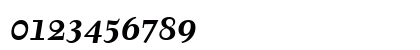 Tyfa ITC Bold Italic Numeric Preview