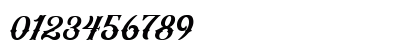 Black Jack Script Regular Numeric Preview