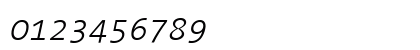 TheSansMono Light Italic Numeric Preview