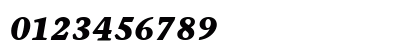 StoneInfITC Bold Italic Numeric Preview