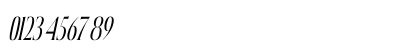 River SHINE Italic Numeric Preview