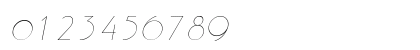 P700-Deco Italic Numeric Preview