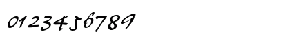 P700-Script Regular Numeric Preview