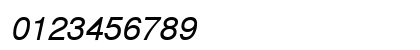 CyrillicSans Oblique Numeric Preview