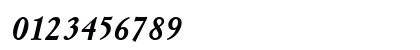 UkrainianMysl BoldItalic Numeric Preview