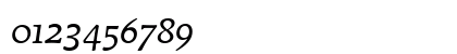 Mendoza Roman ITC Roman Book Italic Numeric Preview