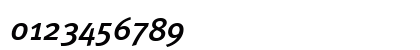 Meta Medium Italic Numeric Preview