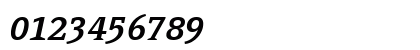PageSerifTF-DemiBoldItalic Regular Numeric Preview