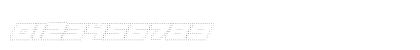 00ne Zapristi Blurred Ultra Light (for Elmoye Regular Numeric Preview
