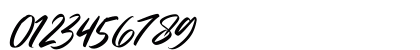 Alisa Italic Numeric Preview