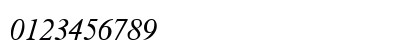 TmsTr Italic Numeric Preview