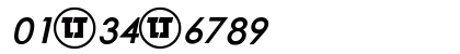LJ Design Studios IS Bold Italic Numeric Preview