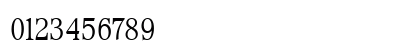 WaverlyLightCondensed Roman Numeric Preview