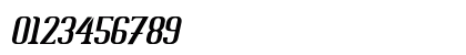 Batavia Glamore Bold Italic Numeric Preview