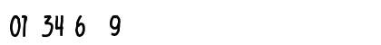 Hysterian Regular Numeric Preview