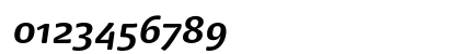 Dancer Pro Bold Italic Numeric Preview