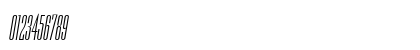 Empire Italic Numeric Preview