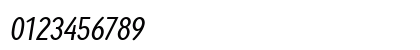Ayumi Pro Medium Italic Numeric Preview