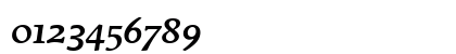 Mendoza Roman ITC Roman Medium Italic Numeric Preview