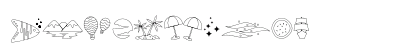 Beach Dingbats Regular Numeric Preview