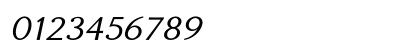 Enzia Italic Numeric Preview