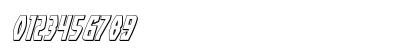 Yankee Clipper 3D Italic Italic Numeric Preview