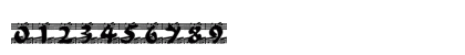 ZaftigOne Regular Numeric Preview