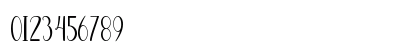 December Script Regular Numeric Preview