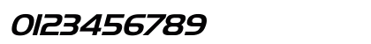 SLO_Handel_Gothic Italic Numeric Preview