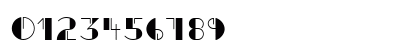 P22ArtDeco Regular Numeric Preview