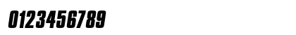 CompactaICG BoldItalic Numeric Preview