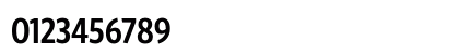 WhitneyCondensed Semibold Numeric Preview