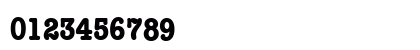 American Typewriter Condensed Bold Numeric Preview