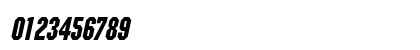 BlockCondensed BoldItalic Numeric Preview