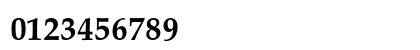 Palladio URW Bold Numeric Preview
