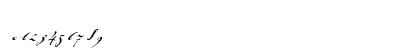 Johann Sparkling ITC Light Italic Numeric Preview