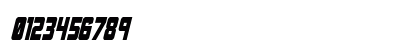 Urban Defender Condensed Italic Condensed Italic Numeric Preview