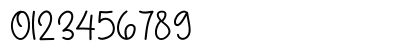 Hanimoon Regular Numeric Preview