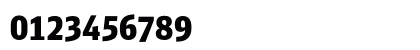 DB Sans Cond Black Numeric Preview